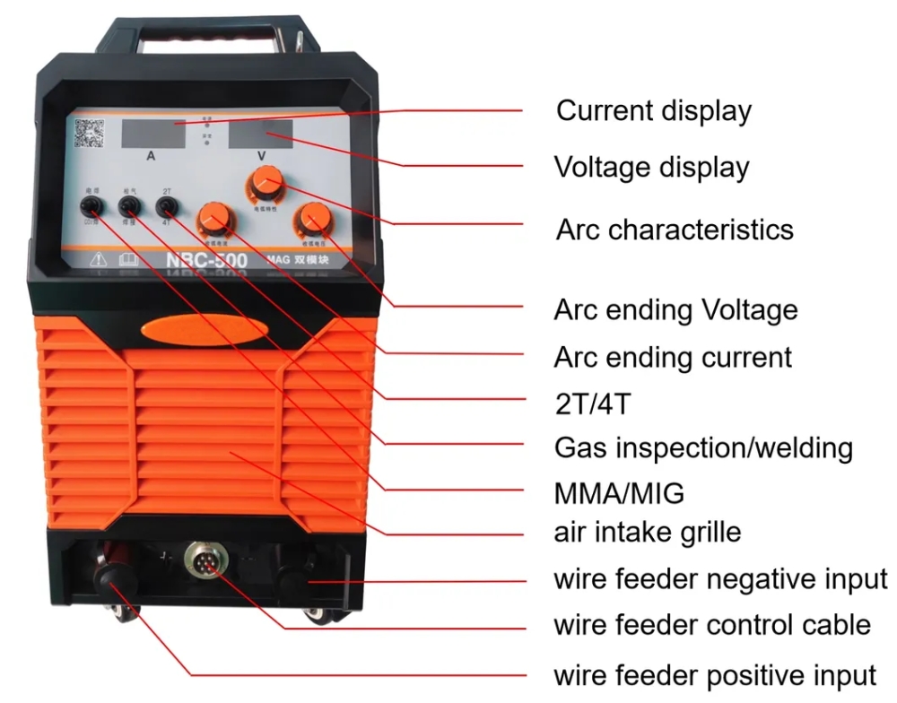 NBC-500 Heavy-Duty High-Performance Gas-Shielded Welding Machine